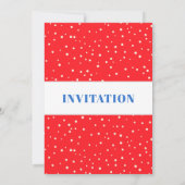 クリスマスウィンターホリデーパーティー外は寒い 招待状 (裏面)