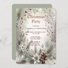 クリスマスウィンターホリデーパーティー招待状 招待状