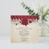 クリスマスウィンターホリデーブライダルシャワー 招待状 (スタンド正面)