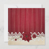 クリスマスウィンターホリデーブライダルシャワー 招待状 (裏面)