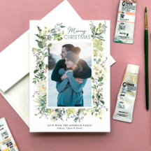 クリスマスウィンターボタニカルウォーター色