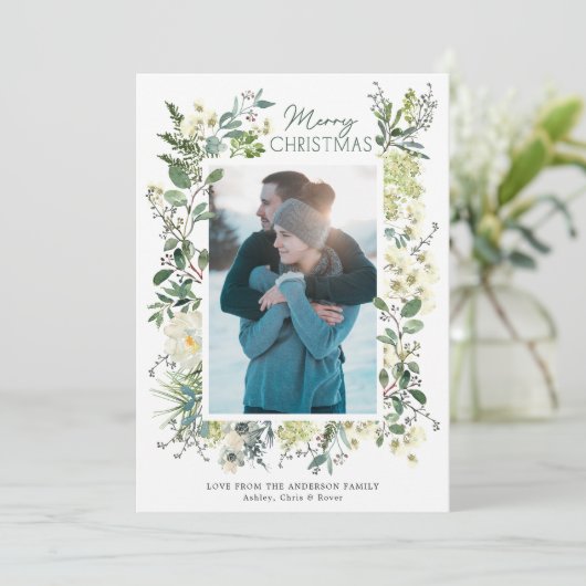 クリスマスウィンターボタニカルウォーター色 シーズンカード (スタンド正面)