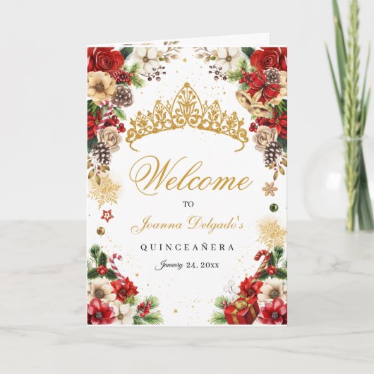 クリスマスウィンターポインセチアキンセアニェラプログラム 招待状 (正面)