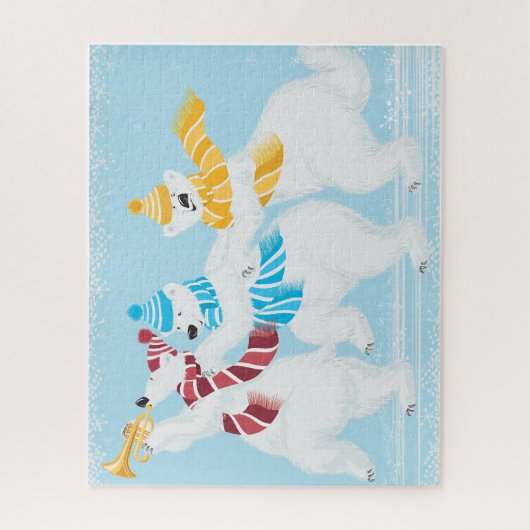 クリスマスウィンターポーラベアパレードパズル ジグソーパズル (縦)