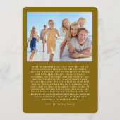 クリスマスウィンターミニマルリーフシンプルのフレーム写真 シーズンカード (裏面)