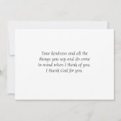 クリスマスウィンターユーカリプトゥスベリーシンプルズリース サンキューカード (裏面)