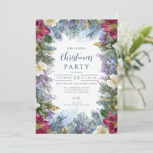 クリスマスウィンターラベンダー開花 招待状 (スタンド正面)