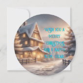 クリスマスウィンターランドスケープクリスマスパーティー 招待状 (裏面)