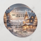 クリスマスウィンターランドスケープクリスマスパーティー 招待状 (正面/裏面)