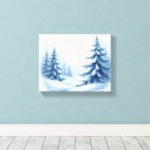 クリスマスウィンターランド キャンバスプリント (インサイチュ (ウッドフロア))