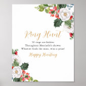 クリスマスウィンターリングや輪狩りブライダルシャワーゲーム ポスター (正面)