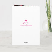 クリスマスウィンターレッドバードベリーピースホリデー シーズンカード (裏面)