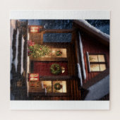 クリスマスウィンターログキャビンジグソーパズル ジグソーパズル (横)