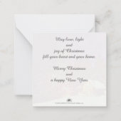 クリスマスウィンターワンダーランドへの動機 ノートカード (裏面)