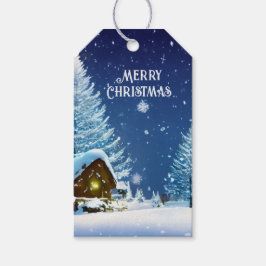 クリスマスウィンターワンダーランドフェスティバルスノーギフトラベル ギフトタグ