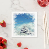 クリスマスウィンターワンダーランドペーパーナプキン スタンダードカクテルナプキン (インサイチュ)