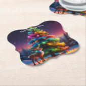 クリスマスウィンターワンダーランドホリデーシーズン ペーパーコースター (アングル)