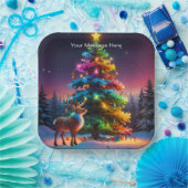 クリスマスウィンターワンダーランドホリデーシーズン ペーパープレート (パーティー)