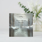 クリスマスウィンターワンダーランド結婚式招待状 招待状 (スタンド正面)