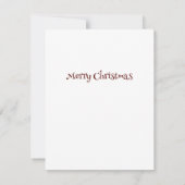 クリスマスウィンターワンダーランド雪だるま カード (裏面)