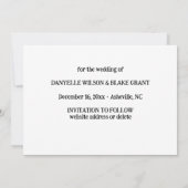 クリスマスウィンターワンダーランド セーブザデート (裏面)