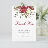 クリスマスウィンター結婚サンキューカードのカード 出欠カード (スタンド正面)