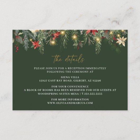 クリスマスウィンター詳細エンクロージャカード エンクロージャーカード (正面)