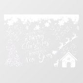 クリスマスウィンドウが大きく引っつく ウィンドウサイン (シート)