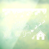 クリスマスウィンドウが大きく引っつく ウィンドウサイン (シート3)