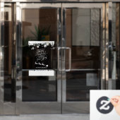 クリスマスウィンドウの愛着ホームまたは小売 ウィンドウサイン (オフィスドア)