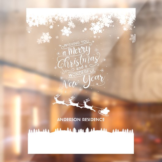 クリスマスウィンドウの愛着ホームまたは小売 ウィンドウサイン (シート2)