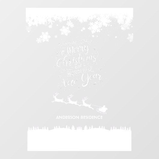 クリスマスウィンドウの愛着ホームまたは小売 ウィンドウサイン (シート)