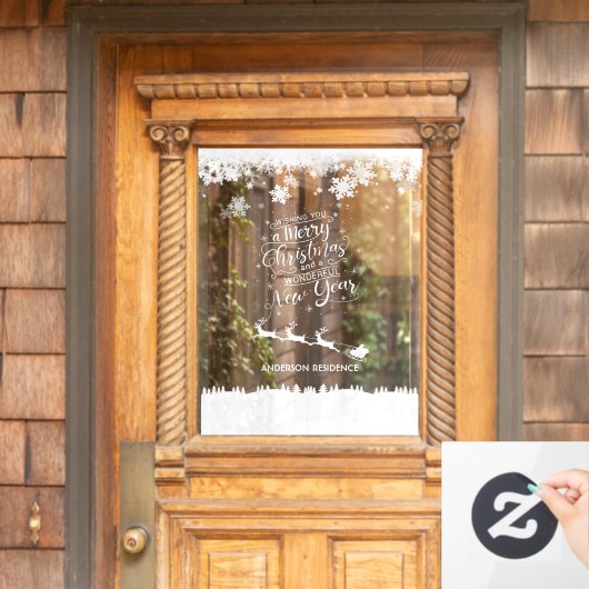 クリスマスウィンドウの愛着ホームまたは小売 ウィンドウサイン (ホームデコレーション)