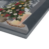 クリスマスウィンドウの猫 カッティングボード (角)