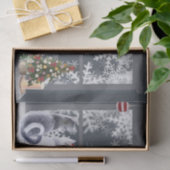 クリスマスウィンドウの猫 薄葉紙 (ギフト)