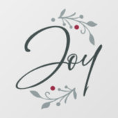 クリスマスウィンドウまたは壁が固着する喜び ウィンドウサイン (シート)