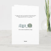 クリスマスウィンドウカードにドギー シーズンカード (裏面)