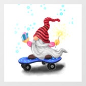 クリスマスウィンドウクリッチングスケーター格言とギフト ウィンドウサイン (シート)