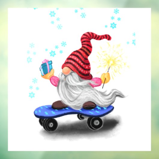 クリスマスウィンドウクリッチングスケーター格言とギフト ウィンドウサイン (シート3)