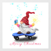 クリスマスウィンドウクリッチングスケーター格言とギフト ウィンドウサイン (シート)