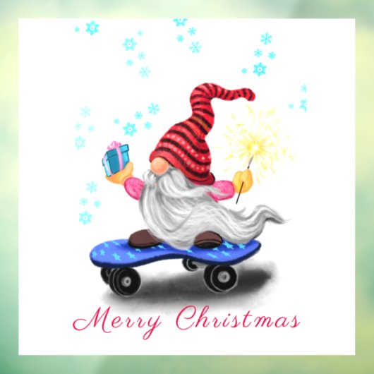 クリスマスウィンドウクリッチングスケーター格言とギフト ウィンドウサイン (シート3)