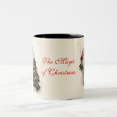 クリスマスウィンドウコーヒーマグ ツートーンマグカップ (中央)