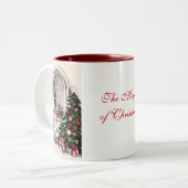 クリスマスウィンドウコーヒーマグ ツートーンマグカップ (正面左)
