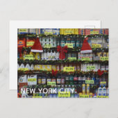 クリスマスウィンドウズNYCディスカウントストア写真 シーズンポストカード (正面/裏面)