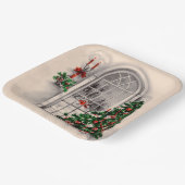 クリスマスウィンドウライトスクエア ペーパープレート (傾斜あり)
