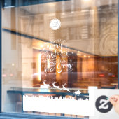 クリスマスウィンドウラッキング小売 ウィンドウサイン (カフェ窓)