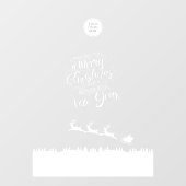 クリスマスウィンドウラッキング小売 ウィンドウサイン (シート)