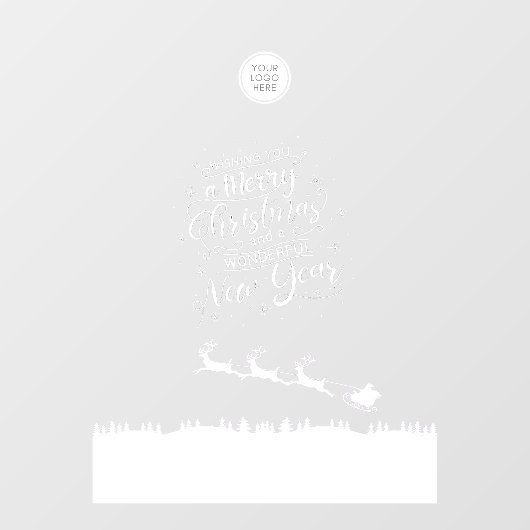 クリスマスウィンドウラッキング小売 ウィンドウサイン (シート)