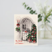 クリスマスウィンドウヴィンテージはがき シーズンポストカード (スタンド正面)