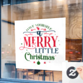 クリスマスウィンドウ ウィンドウサイン (カフェ窓)